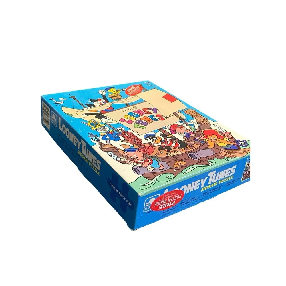 Vintage 1983 Golden H.M.S. Looney Tunes 100 Pc Puzzle Complete Bugs Bunny